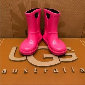 NEW TODDLER UGG RAHJEE DIVA PINK RAIN WATER BOOTS